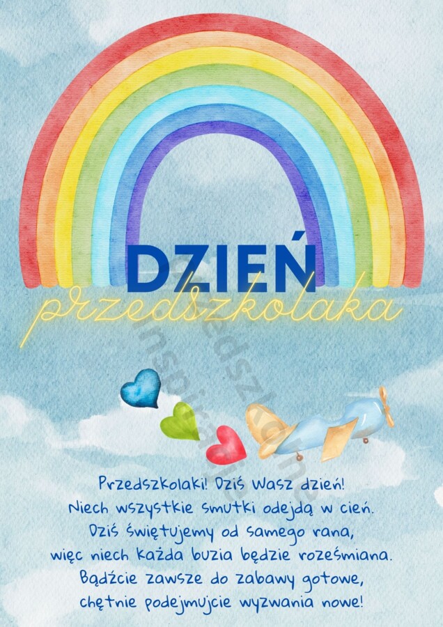 Kartki z życzeniami i medale na dzień przedszkolaka 20 WRZEŚNIA