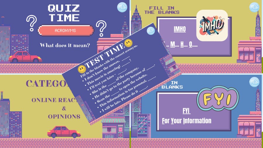 AKRONIMY dla poziomów A2-B1 (FOMO, FAQ, CEO & More)