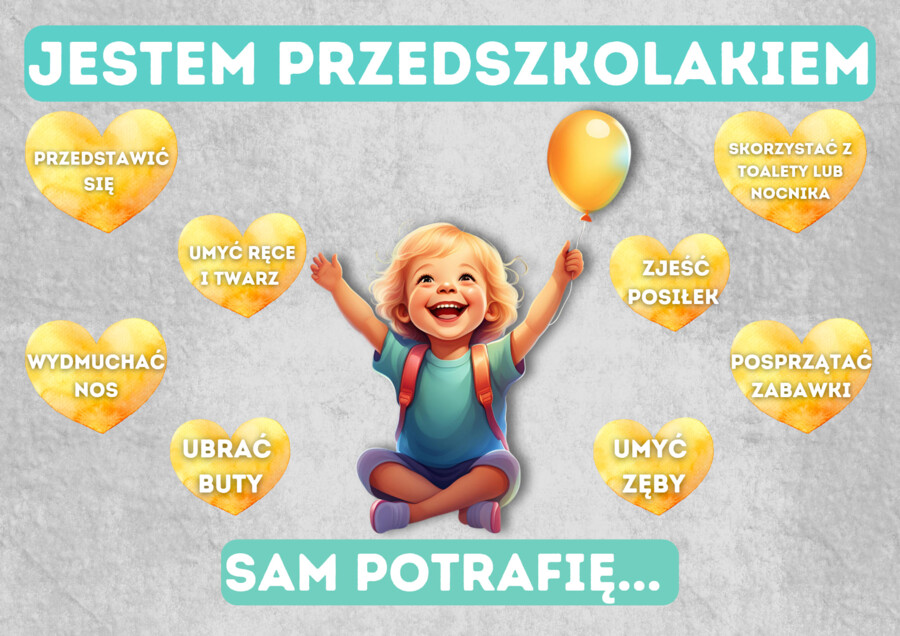 💛 DEKORACJA JESTEM PRZEDSZKOLAKIEM 💛