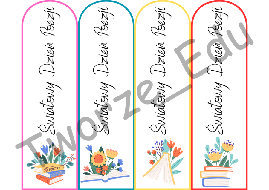 Zakładki "Światowy Dzień Poezji"