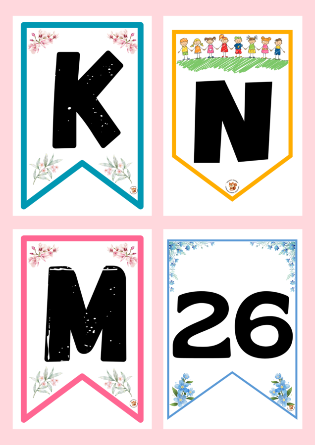 RODZINA - GIRLANDY -3 wersje graficzne, ekonomiczne w druku, świetna dekoracja /170 stron/