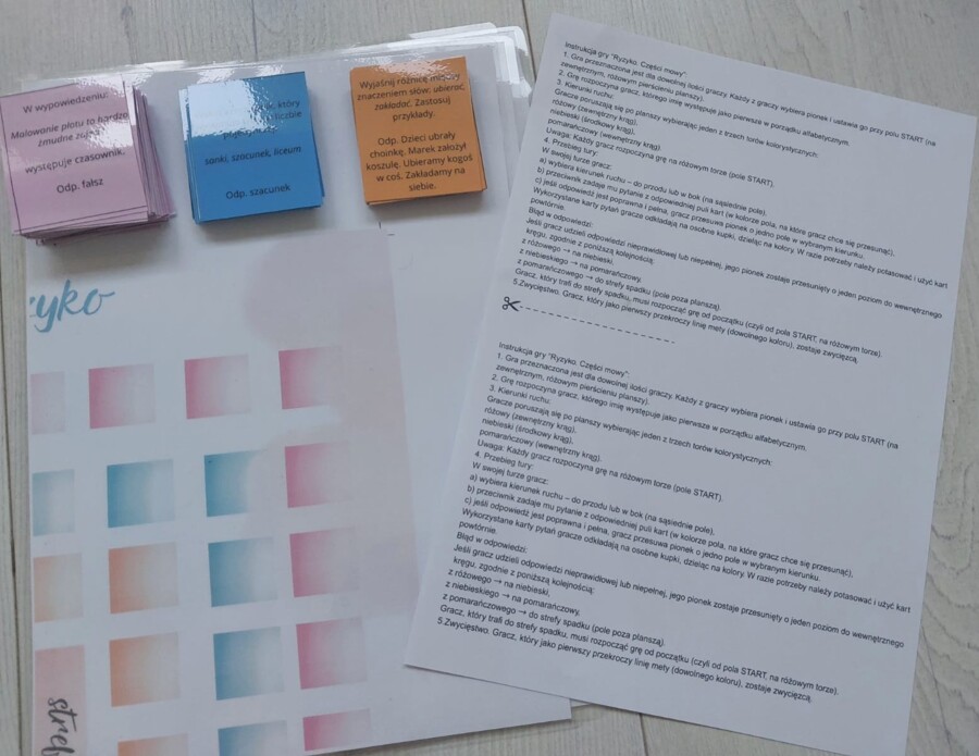 HIT! Tę grę pokochali moi uczniowie. CZĘŚCI MOWY- utrwalasz na własne RYZKO😉