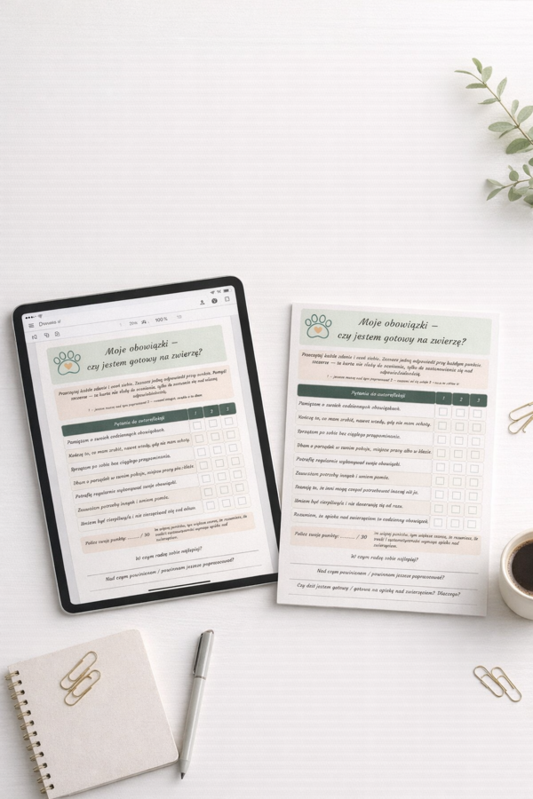 Moje obowiązki – czy jestem gotowy na zwierzę?