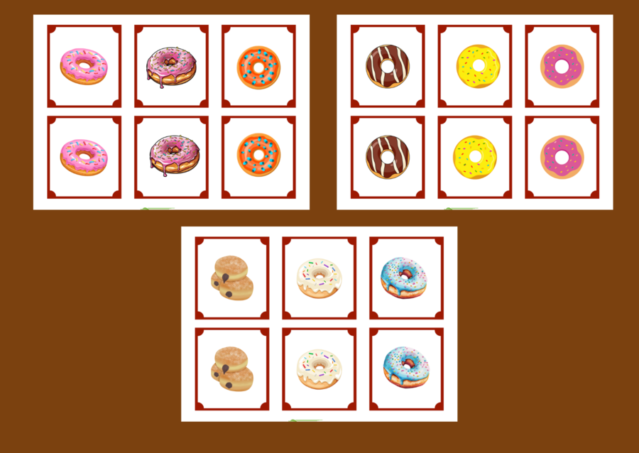 TŁUSTY CZWARTEK – memory – 36 szt. – biblioteka – świetlica – przedszkole