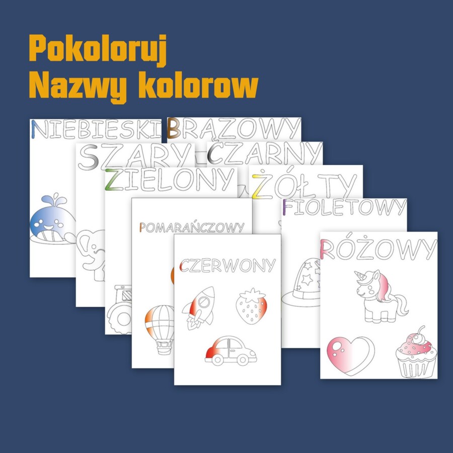 Karty Pracy Kolory – Materiały do Druku dla Przedszkola