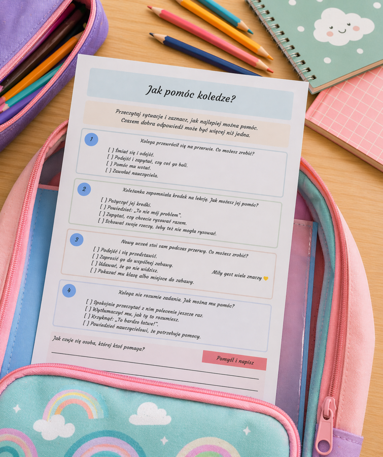 Jak pomóc koledze?