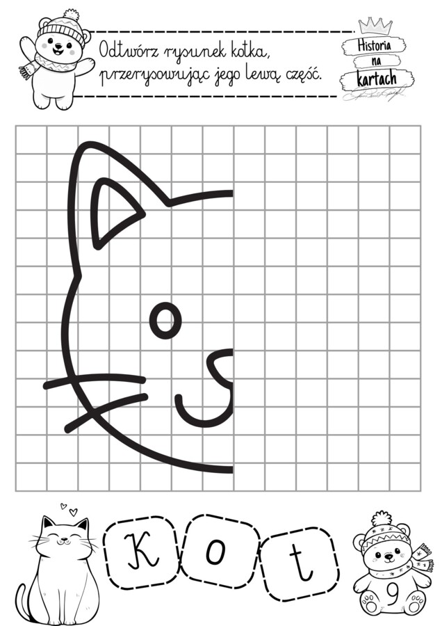 Zimowe odliczanie z zadaniami - klasa 1 szkoła podstawowa