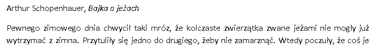 Bajka i karta pracy - Arthur Schopenhauer