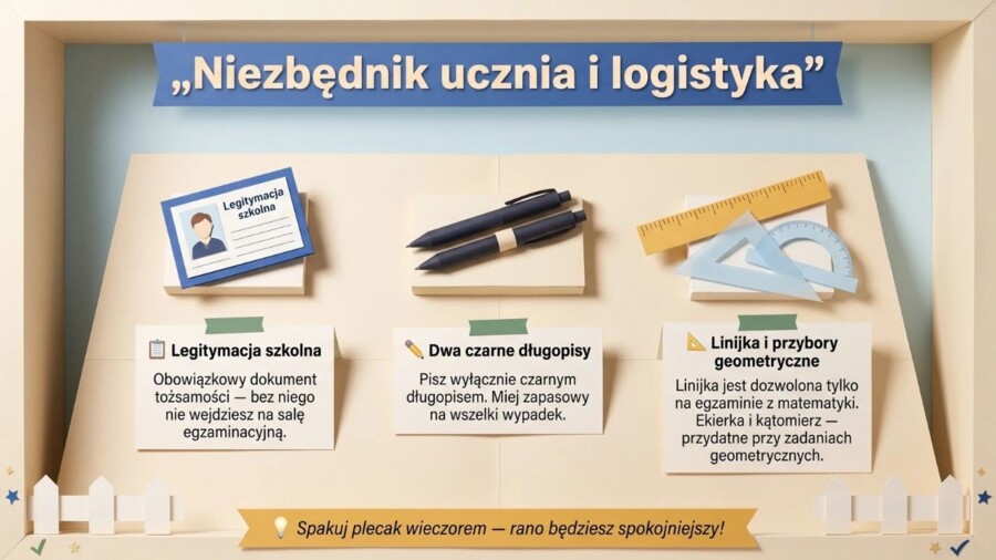 Egzamin ósmoklasisty – Ostatnia Prosta, prezentacja edukacyjna i poradnik ucznia (20 plansz)