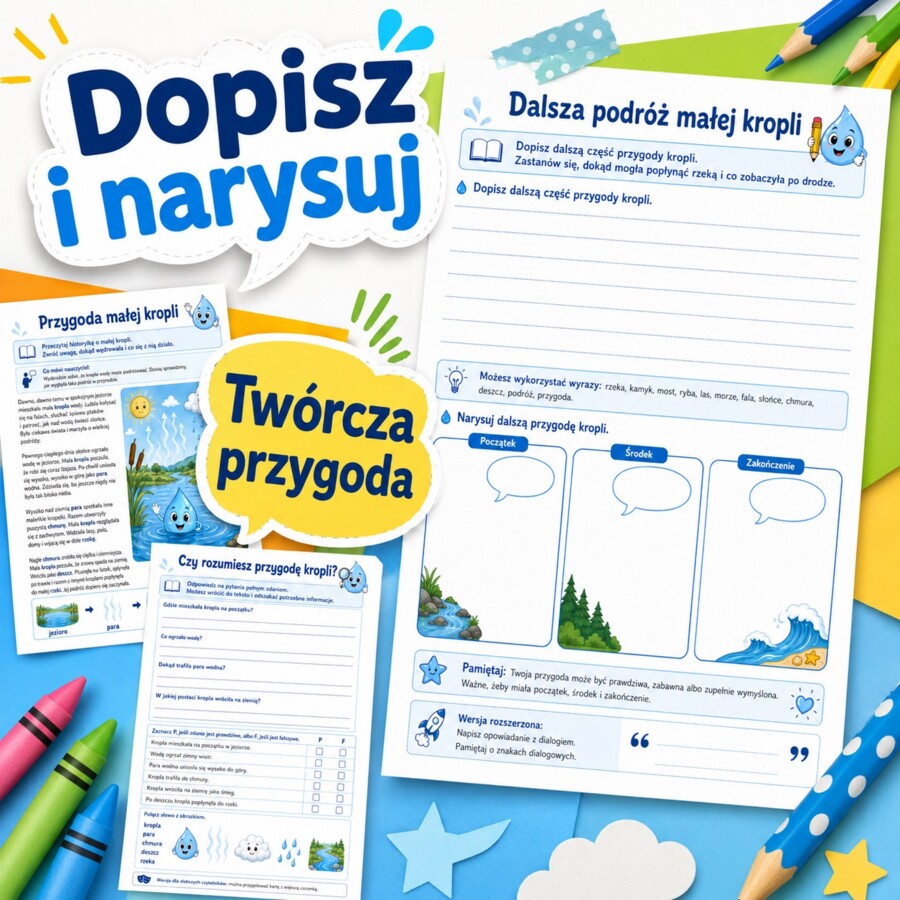 Przygoda małej kropli - krótka historyjka przyrodnicza
