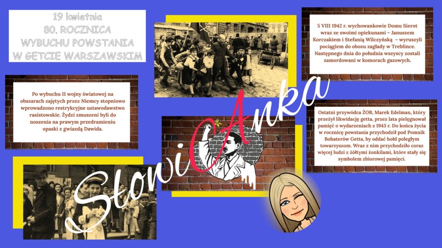 Rocznica powstania w getcie warszawskim. GAZETKA i NAPIS z okazji 80. rocznicy wybuchu powstania w getcie warszawskim + 2 prezentacje na lekcje języka polskiego GRATIS
