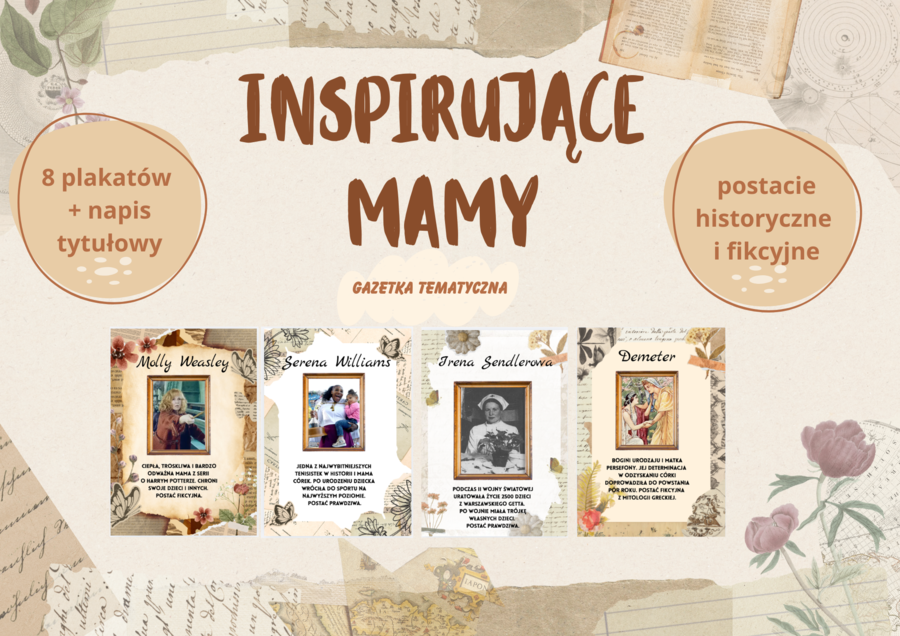 Inspirujące Mamy - gazetka na Dzień Matki