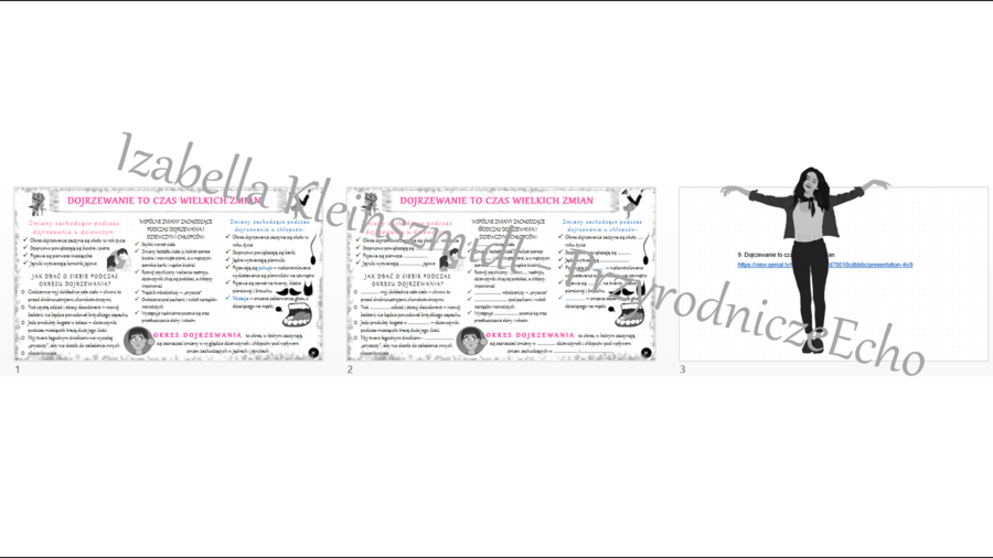 Minizestaw na temat „Dojrzewanie to czas wielkich zmian” – sketchnotka + karta pracy w power point + gratisowy link do prezentacji multimedialnej niekomercyjnej wykonanej w genial.ly do indywidualnego pobrania i użycia do celów niekomercyjnych. Przyroda 