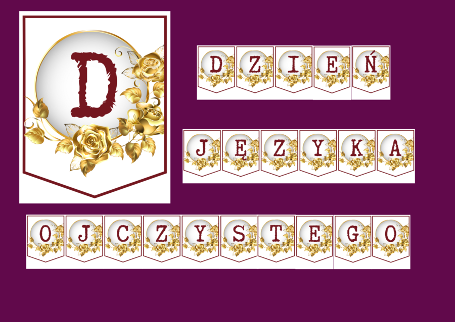 DZIEŃ JĘZYKA OJCZYSTEGO – biblioteka – GIRLANDA - gazetka – wersja 2