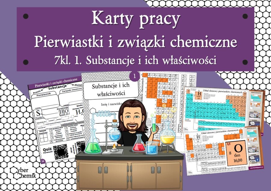 Karty pracy- Klasa 7. Chemia – Pierwiastki i związki chemiczne​