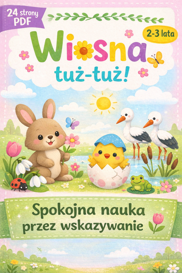 Wiosna tuż‑tuż! – Zestaw kart obserwacyjnych dla maluchów (2–3 lata)