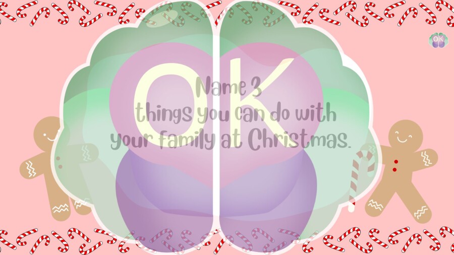 🎄Name 3 – Christmas Edition Boże Narodzenie, święta, gra językowa, słownictwo, mówienie, angielski, zabawa, szkoła, klimat świąteczny, speaking, quiz, aktywność, A1–B1, uczniowie, konwersacje. Christmas, ESL speaking, festive vocabulary, English game, ho