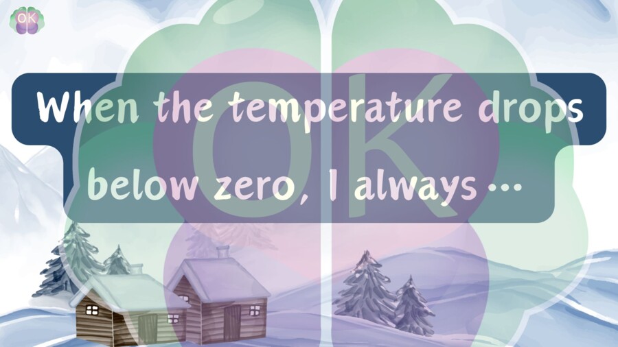 ❄️ Finish the Thought – Winter Edition 29 stron kreatywnego zimowego speaking & writing, winter speaking prompts, sentence starters, creative speaking, winter vocabulary, writing prompts, fluency practice, A2–B2 zimowe zadania, dokończ zdanie, mówienie,