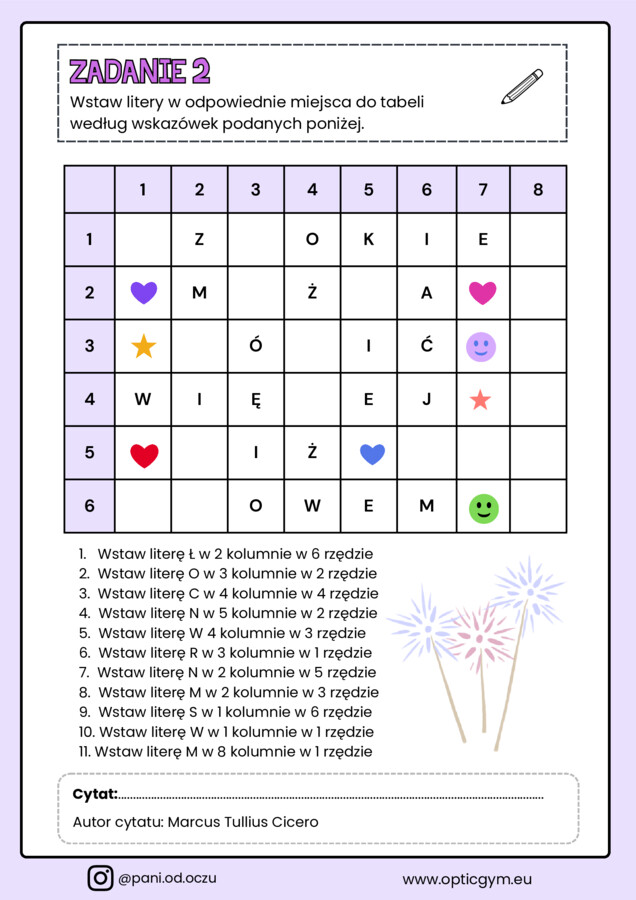 "Widzę wszystko" - percepcja wzrokowa