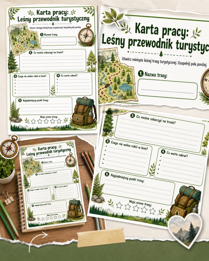 Leśny przewodnik turystyczny