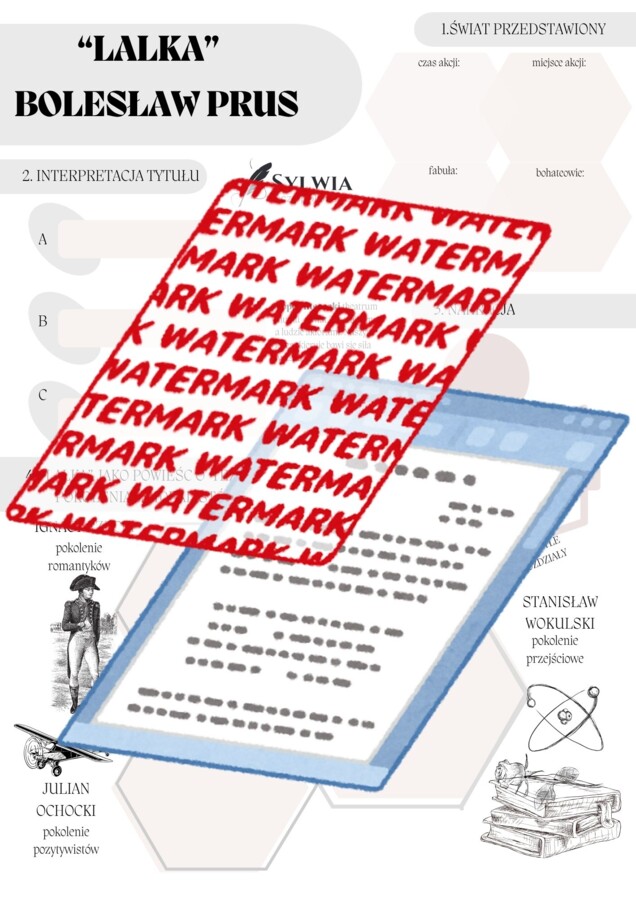 📒Notatnik maturalny "Lalka" Bolesław Prus