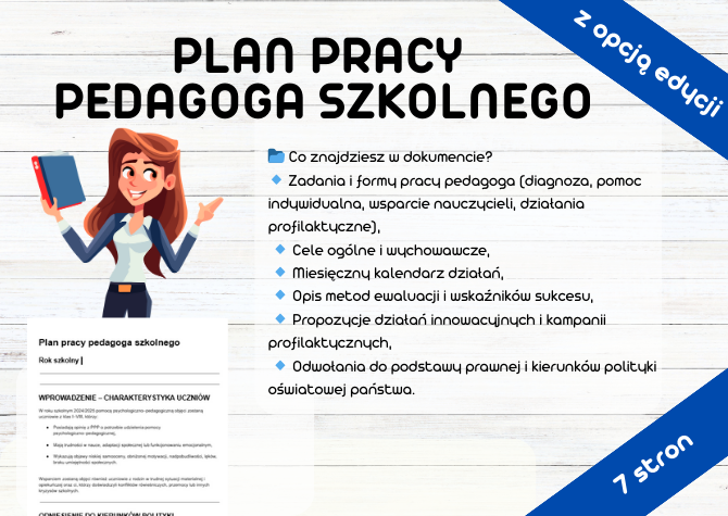 PLAN PRACY PEDAGOGA SZKOLNEGO