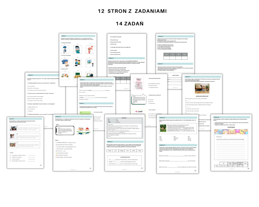 Arkusz Egzaminacyjny po 4 Klasie  - Model Egzaminu Ósmoklasisty