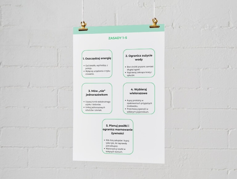 Zasady ekologa na co dzień