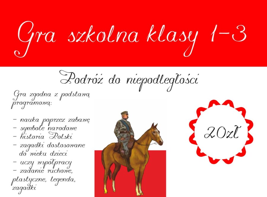 Podróż do niepodległości - gra szkolna klasy I-III