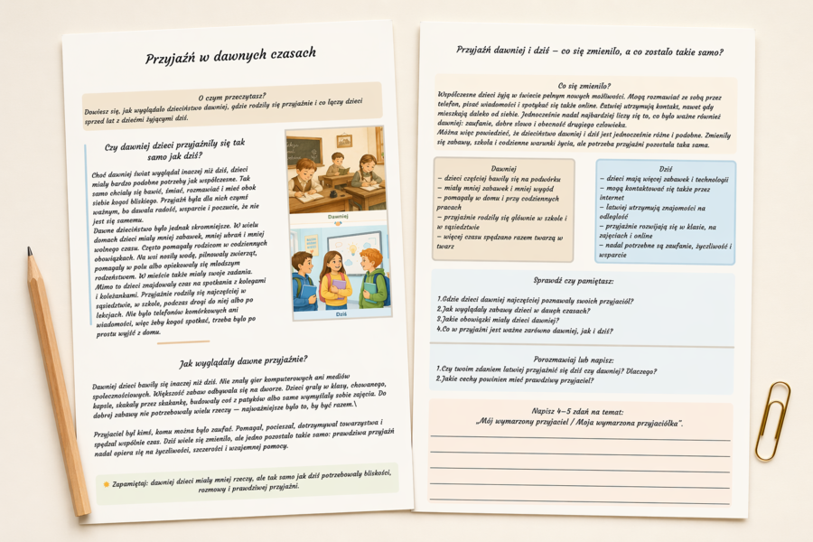 Przyjaźń w dawnych czasach