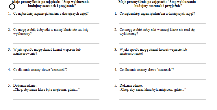 Stop wykluczaniu - duży pakiet materiałów - prezentacja, scenariusz, działania szkolne, edytowalne karty