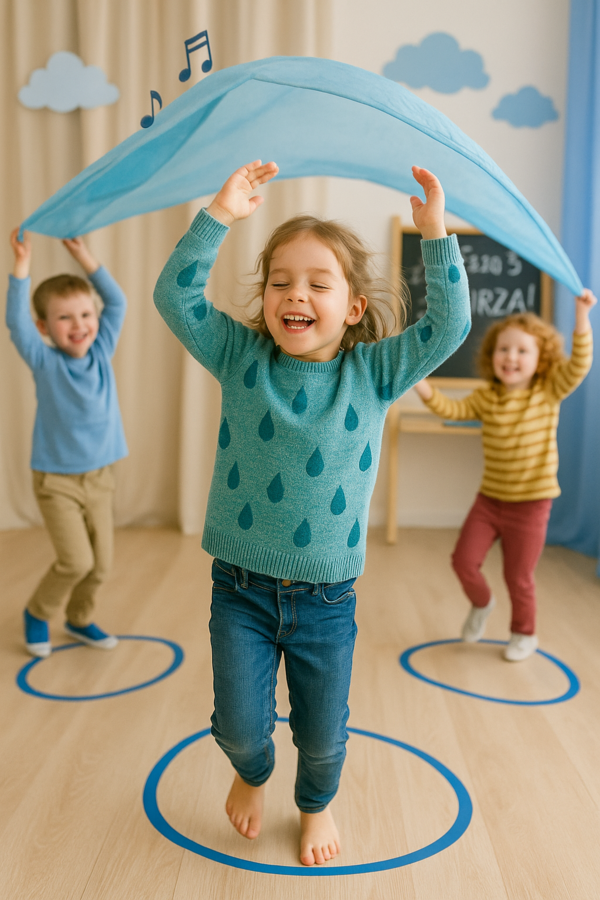 Deszczowa przygoda w klasie. Scenariusz lekcji o zjawiskach atmosferycznych.