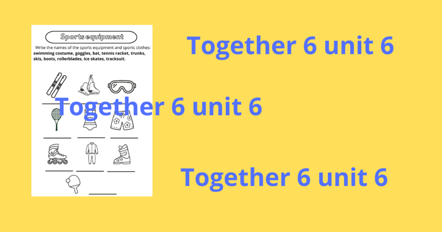 Together 6 unit 6 sports equipment