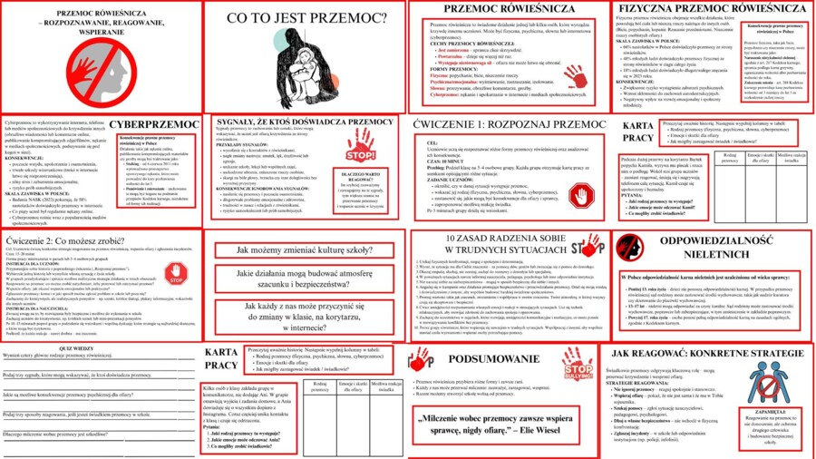 Warsztaty o przemocy rówieśniczej – komplet materiałów na lekcję wychowawczą