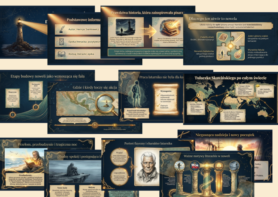 🌊LATARNIK – prezentacja multimedialna (13 slajdów)