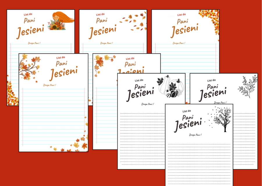 LIST DO PANI JESIENI - jesień – ćwiczenia redakcyjne