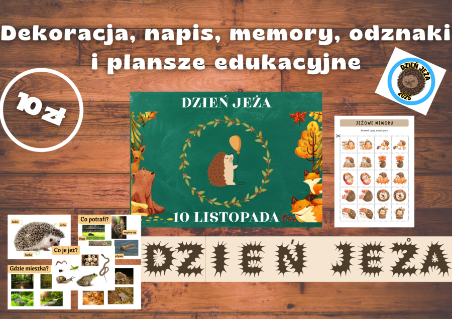 Pakiet na Dzień Jeża w przedszkolu