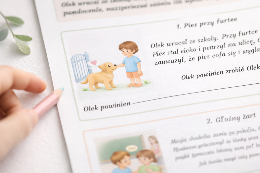 Pomagam zamiast straszyć – mini scenariusze społeczne