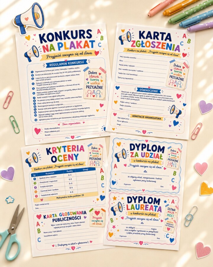 Konkurs na plakat. Przyjaźń zaczyna się od słowa...