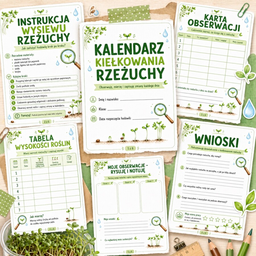 Kalendarz kiełkowania rzeżuchy