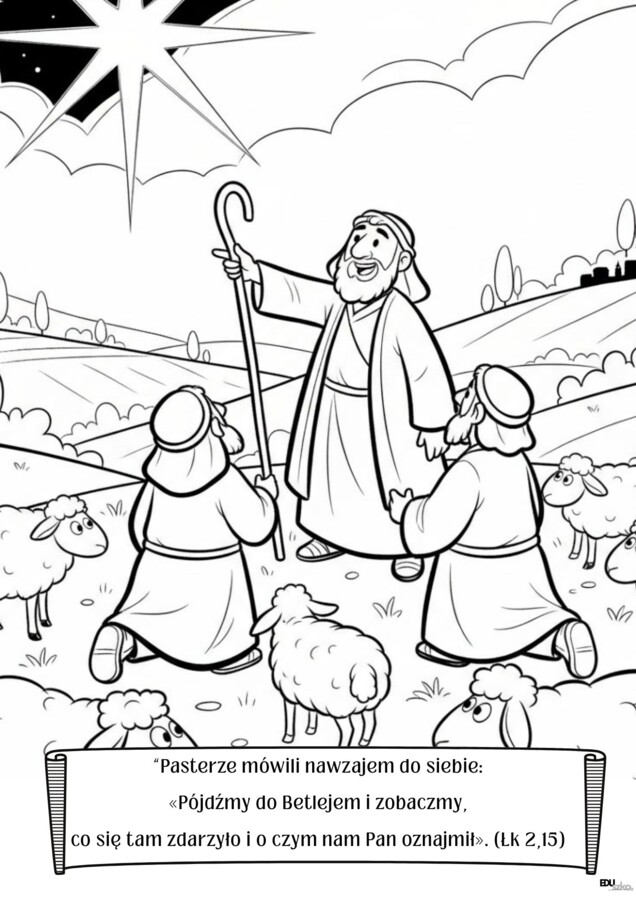 Jezus Malusieńki – wyjątkowe bożonarodzeniowe kolorowanki dla dzieci i nauczycieli z cytatami z Pisma Świętego i kolęd