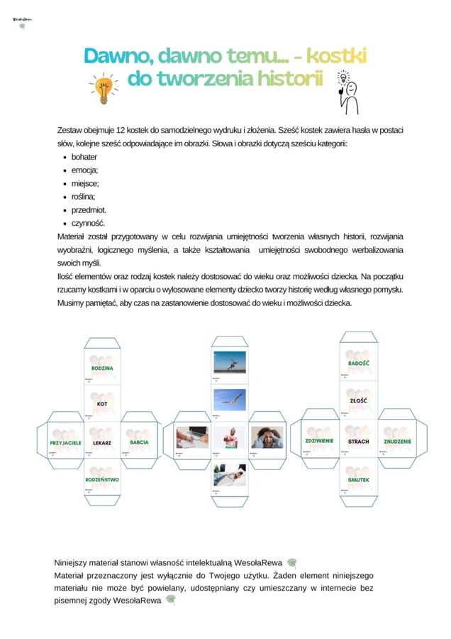 Kostki do tworzenia historii