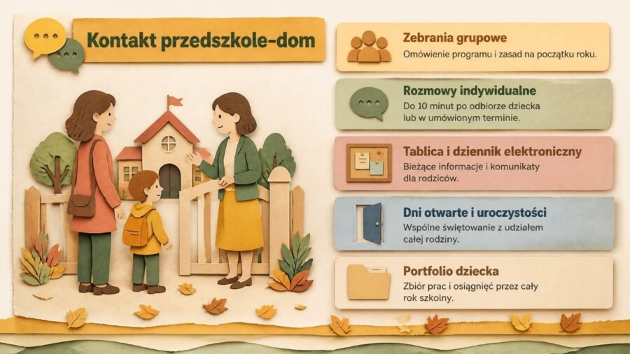 Rozpoczęcie roku przedszkolnego - gazetka lub prezentacja o adaptacji i rozwoju dziecka