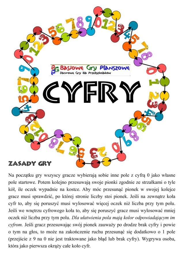 Cyfry – Gra planszowa