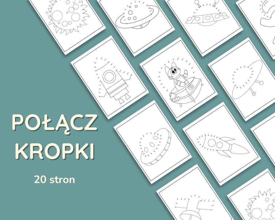 Połącz kropki KOSMOS 20 stron