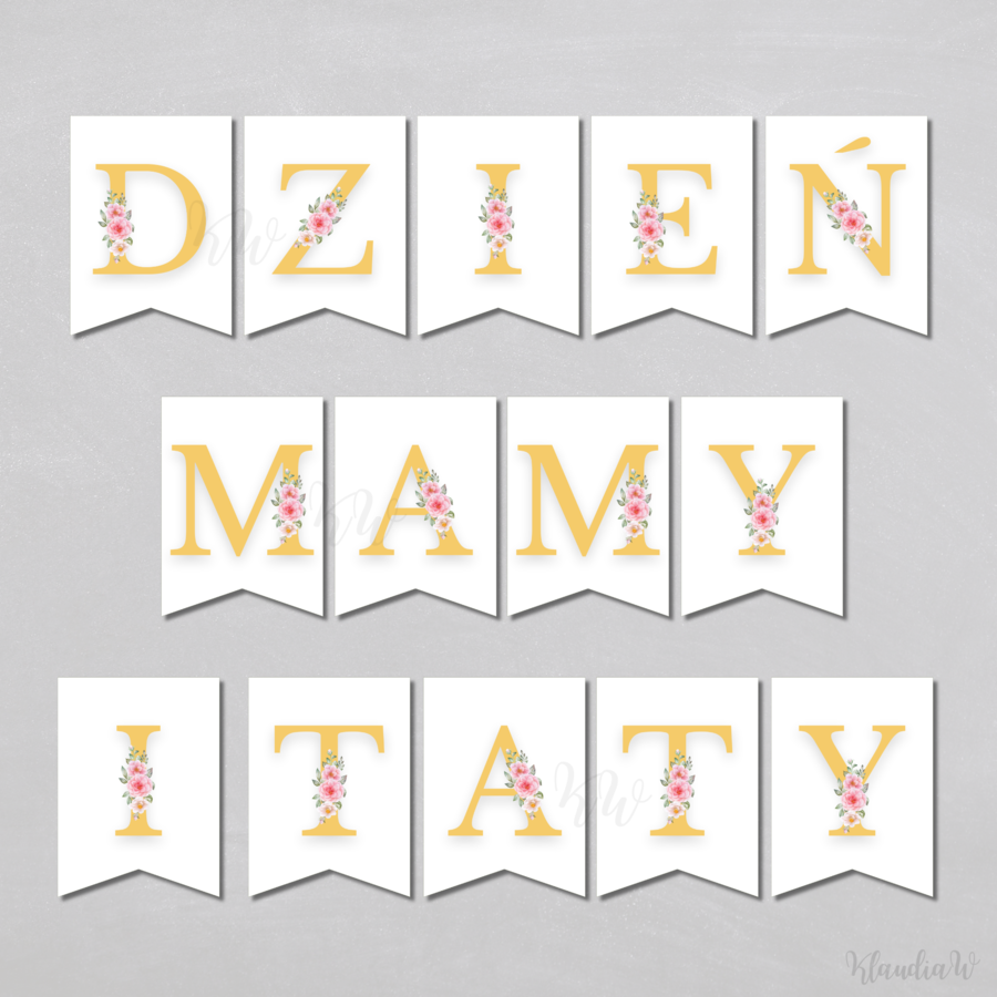 Dzień Mamy i Taty - girlanda