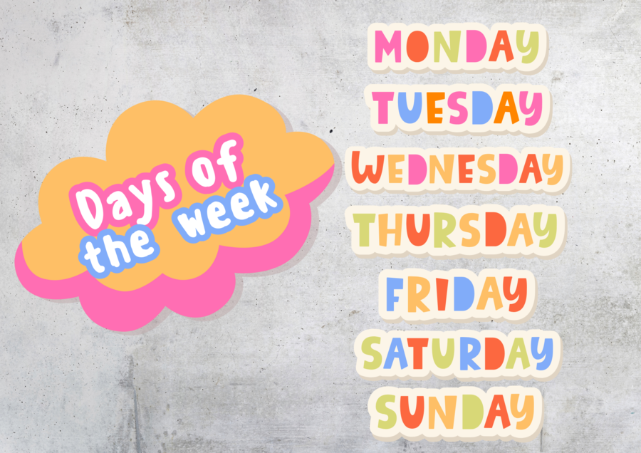 🧡🩷 DNI TYGODNIA I NAZWY MIESIĘCY - W JĘZYKU ANGIELSKIM 🧡🩷