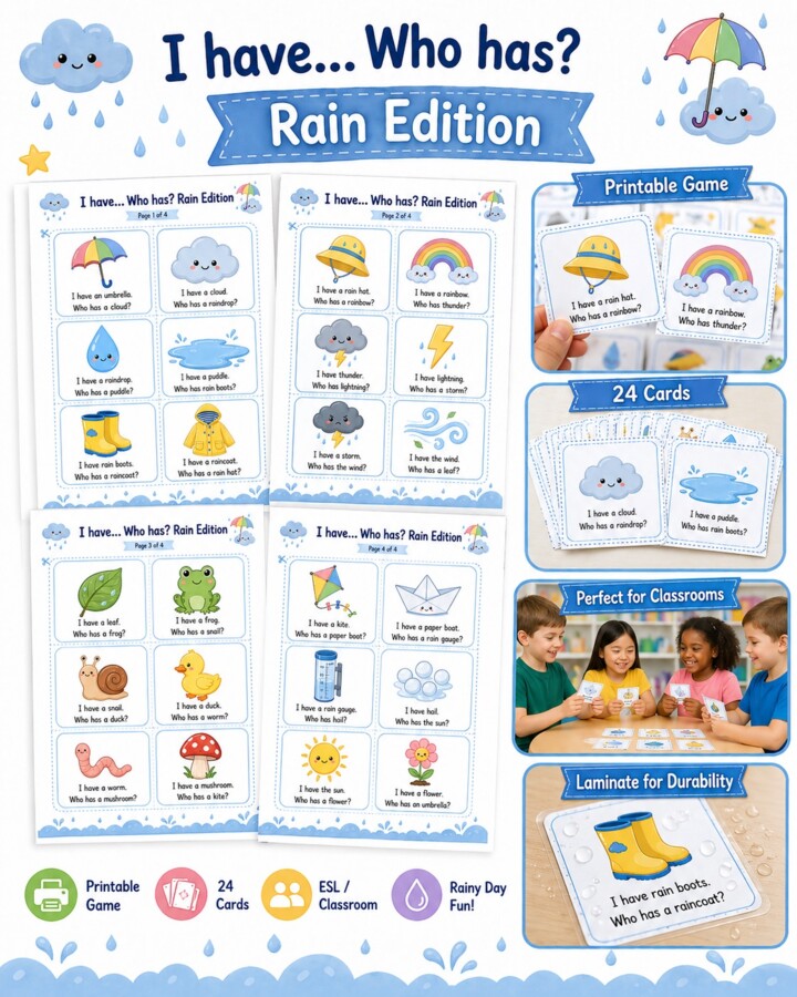 I have… Who has? Rain Edition