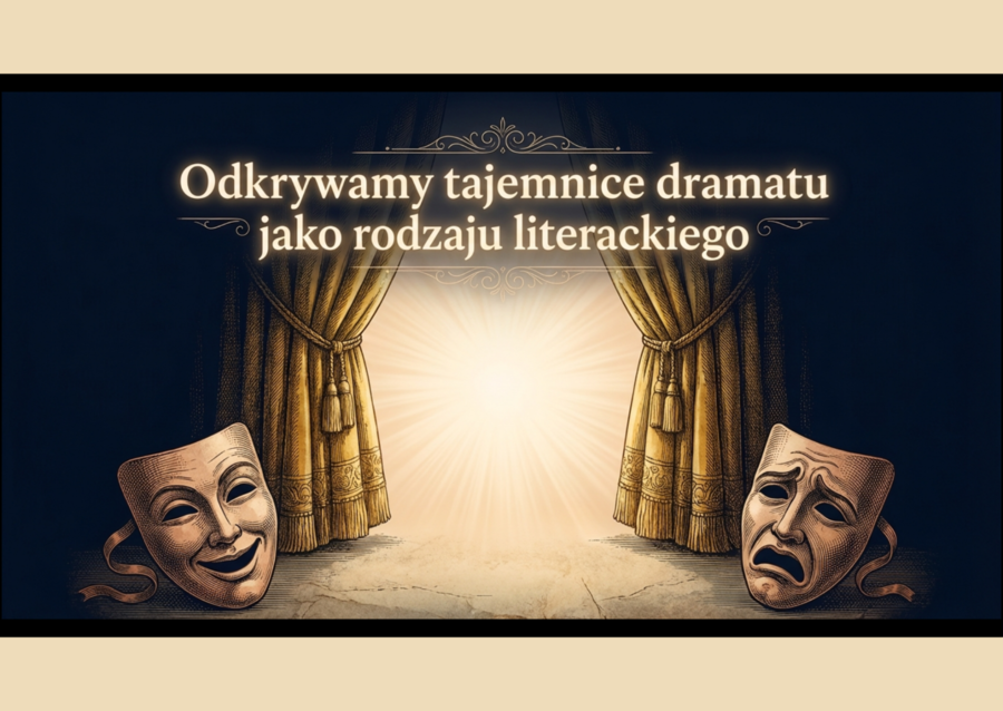 🎭DRAMAT i gatunki dramatyczne – prezentacja multimedialna (19 slajdów)