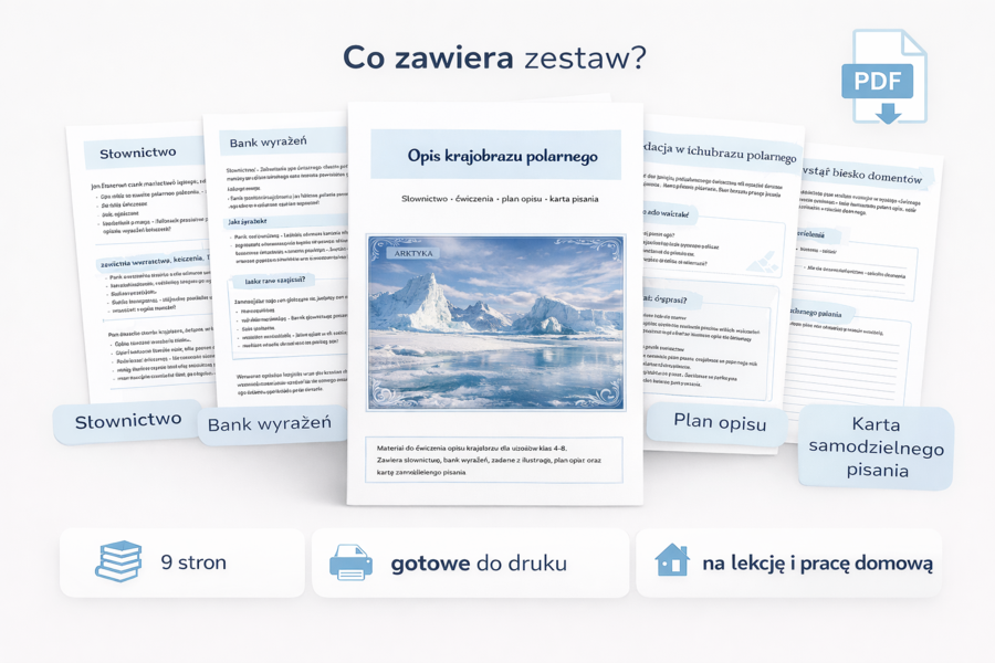 Ćwiczenie. Opis krajobrazu polarnego